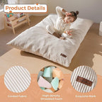 MAXYOYO 3 in 1 Kids Bean Bag Chair Couch, Convertible Chair Folds from Bean Bag - Image 7