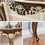 Vintage French Console Table, Wood Entryway Table - Image 6