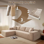 ovios 104" Cloud Boneless Couch - Image 4