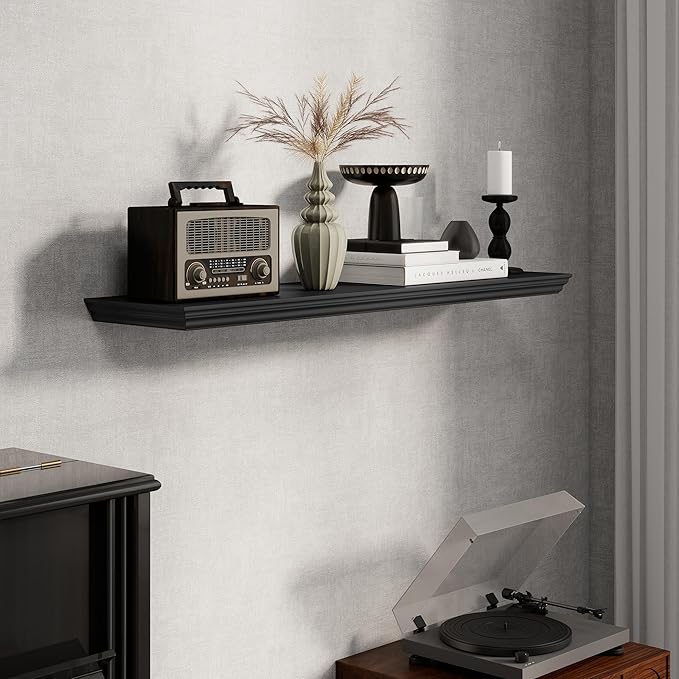 Fun Memories Floating Shelves 40 Inch Long, 9.3 Inch Deep Classic Crown Molding - Image 5