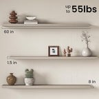 Fun Memories 60Inch Long Floating Shelves, 8 Inch Deep Shelves - Image 3