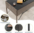 GAOMON 4-Piece Patio Furniture Set, Modern PE Rattan Conversation Set - Image 6