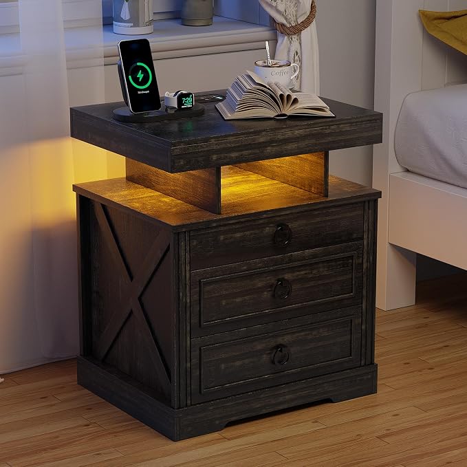 WOOVIVS Side Table Set of 2 - Image 9