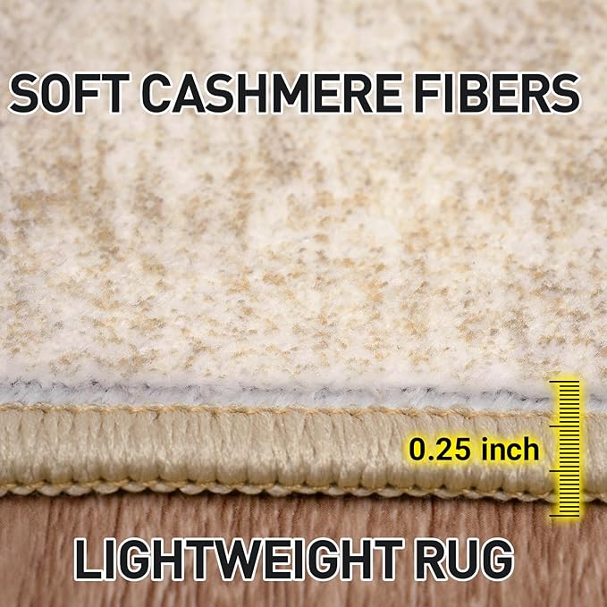 5x7 Area Rugs Washable Rug: Modern Abstract Living Room Rug Soft Anti-Skid Thin - Image 7