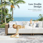 SUNSHINE VALLEY L Shaped Patio Furniture, Outdoor Sectional Sofa - Image 5
