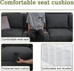 150.4" Large Sectional Couches for Living Room, 8 Seater L Shaped Modular - Image 4
