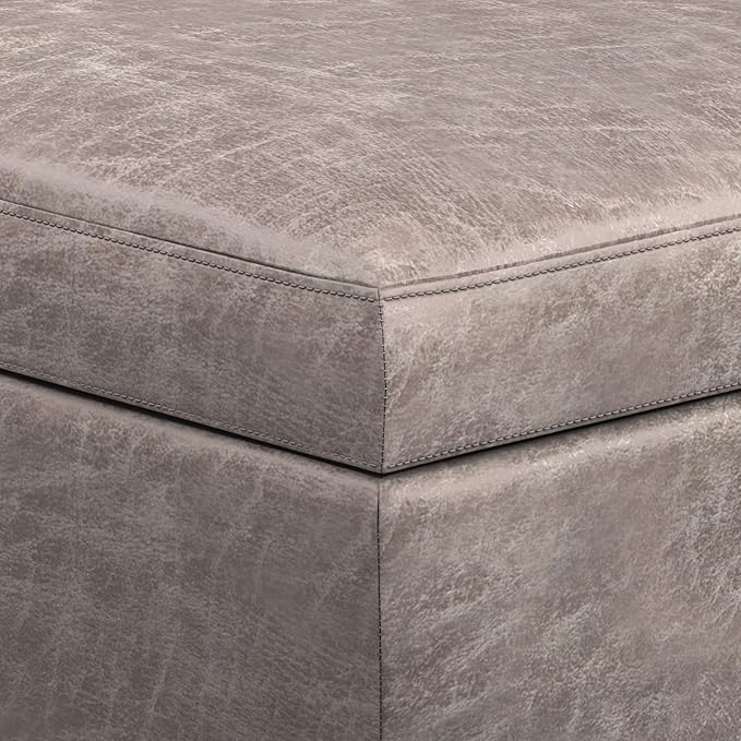 SIMPLIHOME Owen Rectangular Storage Ottoman - Image 8