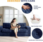 MAXYOYO Oversized Loveseat Sofa Couch, Upholstered Bean Bag Chair Cloud 3-Seat - Image 7
