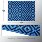 SAND MINE Reversible Mats, Plastic Straw Rug, Modern Area Rug, Large Floor Mat - Image 2