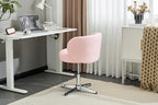 VINGLI Cute Small Swivel Desk Chair Comfy no Wheels, Ergonomic Low-Back Lumbar - Image 8