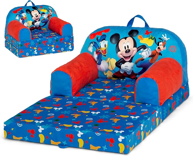 Delta Children - Mickey Mouse Cozee Buddy Flip-Out Kids Chair by DeltaChildren