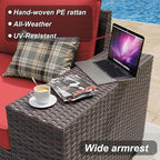 ALAULM 13 Pieces Outdoor Patio Furniture Set - Image 2
