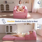 MAXYOYO Folding Sofa Bed with Backrest, Boneless Fold Out Couch Bed with Handle - Image 4