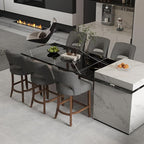 VKNOW Bar Stools Set of 2, Modern Counter Stools - Image 3
