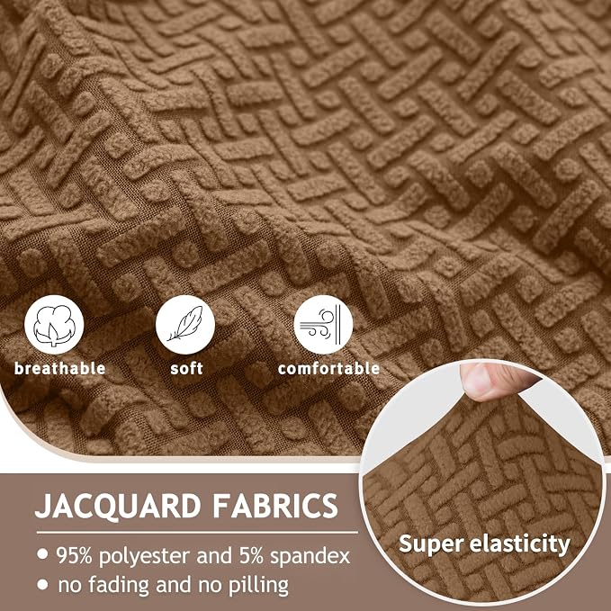 ALIECOM 100% Waterproof Recliner Sectional Couch Covers L Shape Stretch Corner - Image 5