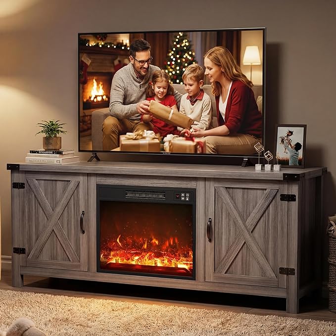 YESHOMY Fireplace TV Stand - Image 2