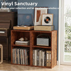 YAHARBO 2 Cube Bookshelf, Horizontal Book Shelf, Small Cubby Bookcase - Image 4