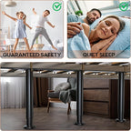 4Pcs Bed Frame Support Leg, Adjustable Height 5"-8.6", Extra Sturdy Steel Bed - Image 4