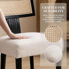 VESCASA Linen Upholstered Dining Chairs - Image 3