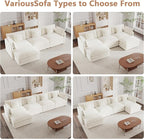 mikibama Modular Sectional Sofa, 76.4 Inch L Shaped Couch Set - Image 6