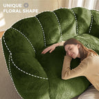 MAXYOYO Bean Bag Chair for Adults, Loveseat Floral Shaped Bean Bag Sofa - Image 6