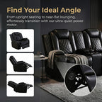 2 Piece Power Recliner Sofa Set -2 Loveseats, Electric Reclining Living Room - Image 6