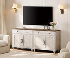 WAMPAT Farmhouse TV Stand for 75 inch TV - Image 2
