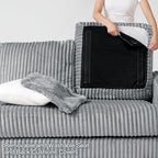 Belffin Sectional Couch with L-Shape Chaise L Shaped Couch with Ottoman - Image 7