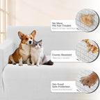 Arfntevss Stretch Sectional Couch Covers L Shaped Corner Sectional Sofa Cover - Image 3