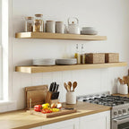 12 inch Deep Floating Shelves for Wall, 55 inch Wide Engineered Wood Wall - Image 6