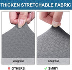 Smiry Waterproof Seat Covers for Dining Room Chairs Set of 4, Stretch Jacquard - Image 4