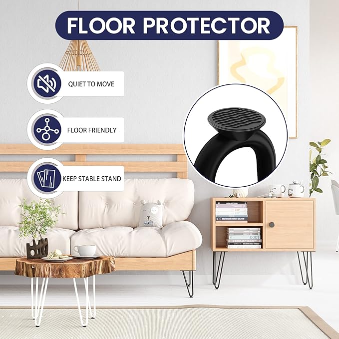 SMARTSTANDARD 7 Inch Heavy Duty Hairpin Furniture Legs, Metal Home DIY Projects - Image 5