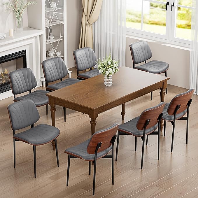 YaFiti Dining Chairs Set of 2, Dining Room and Kitchen Chairs, Mid Century - Image 7