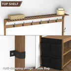 AMBIRD 6-in-1 Bamboo Hall Tree - Image 5