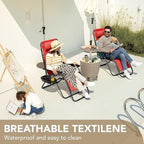Devoko Patio Zero Gravity Chair Outdoor Folding Adjustable Reclining Chairs - Image 2