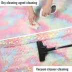 PAGISOFE Rainbow Rugs 6x9, Large Fluffy Soft Carpet, Plush Shaggy Rugs - Image 7