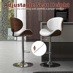 civama Bar Stools Set of 6 for Kitchen Counter, Adjustable Bar Height Chairs - Image 3