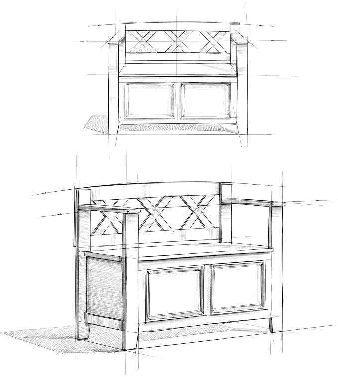 SIMPLIHOME Amherst Entryway Storage Bench - Image 13