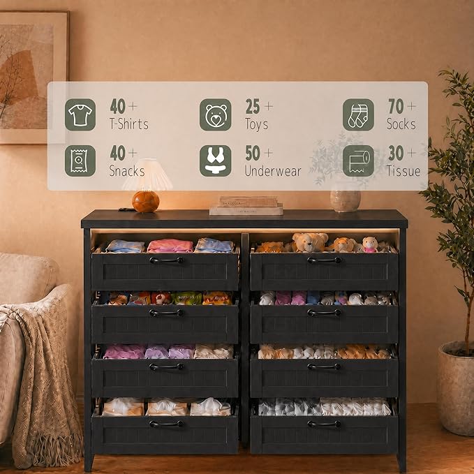 GarveeLife 8 Drawer Chest Dresser - Image 5