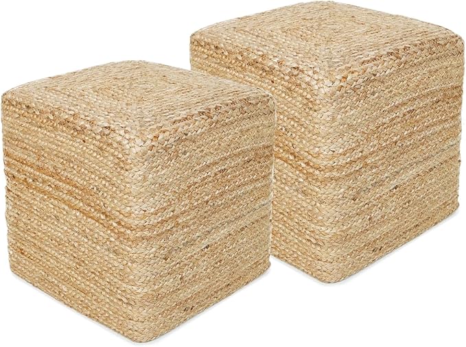 REDEARTH · Cube Pouf Foot Stool Ottoman by REDEARTH