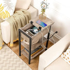 HOOBRO Side Table, Flip End Table - Image 6