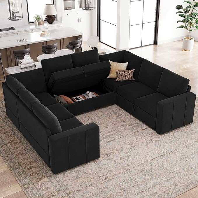 Belffin Modular Sectional Sleeper Sofa Bed - Image 3