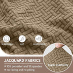 ALIECOM 100% Waterproof Recliner Sectional Couch Covers L Shape Stretch Corner - Image 5