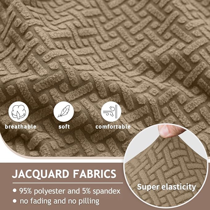 ALIECOM 100% Waterproof Recliner Sectional Couch Covers L Shape Stretch Corner - Image 5