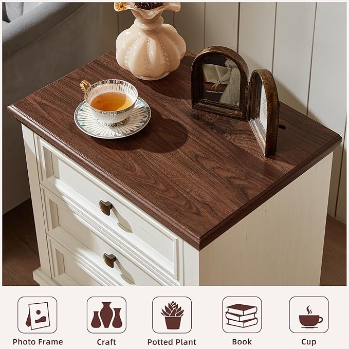 SAVOR LIFE Farmhouse Nightstand - Image 8