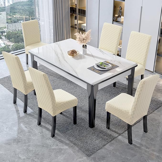 Genina Waterproof Chair Covers for Dining Room 2 Pack, Dining Chair Covers - Image 6