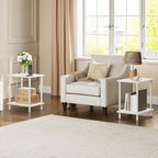HOOBRO Side Table with Charging Station, End Table with USB Port and Outlets - Image 2