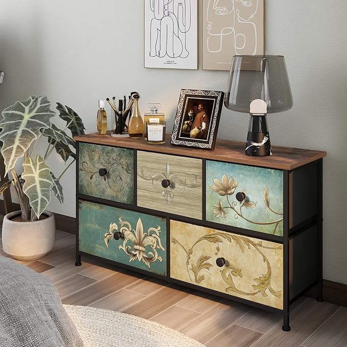 Tohomeor Dresser with Drawers for Bedroom Chest of Drawers Fabric Dresser for - Image 6