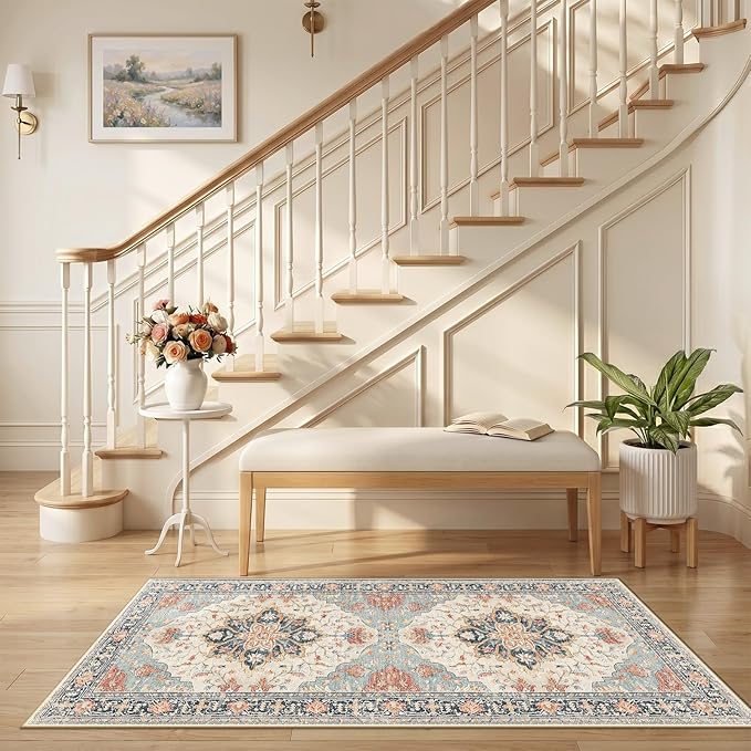 RELEANY Area Rugs 2'6"x5' Runner Rug Non Slip Washable - Image 2