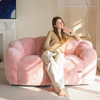 MAXYOYO Bean Bag Chair for Adults, Loveseat Floral Shaped Bean Bag Sofa by MAXYOYO